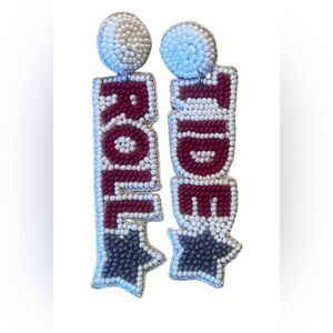 Alabama Roll Tide beaded earrings